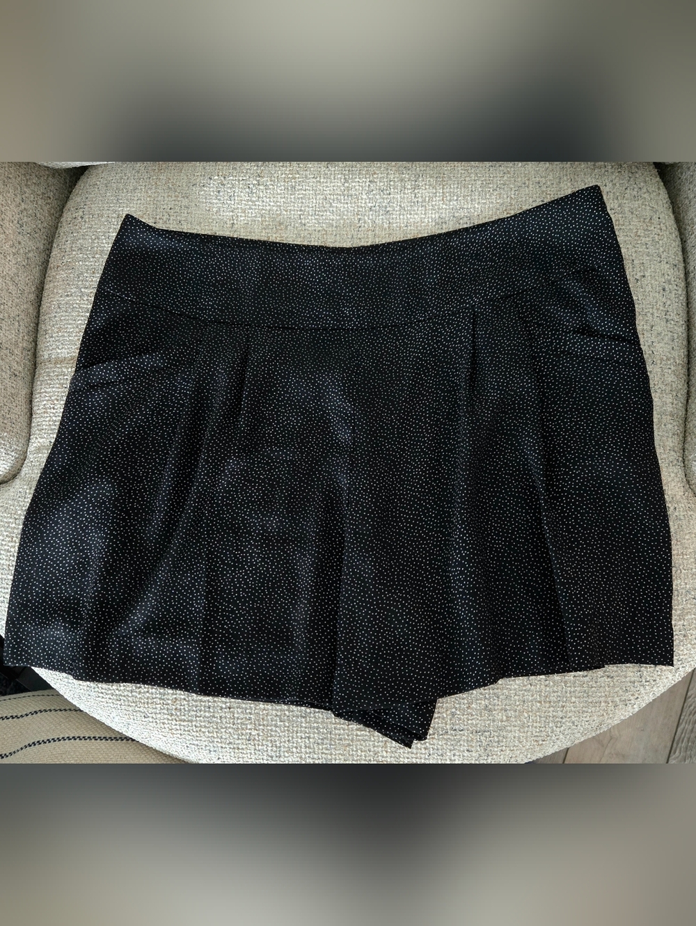 LOFT Dressy Shorts with Tiny White Dot Print